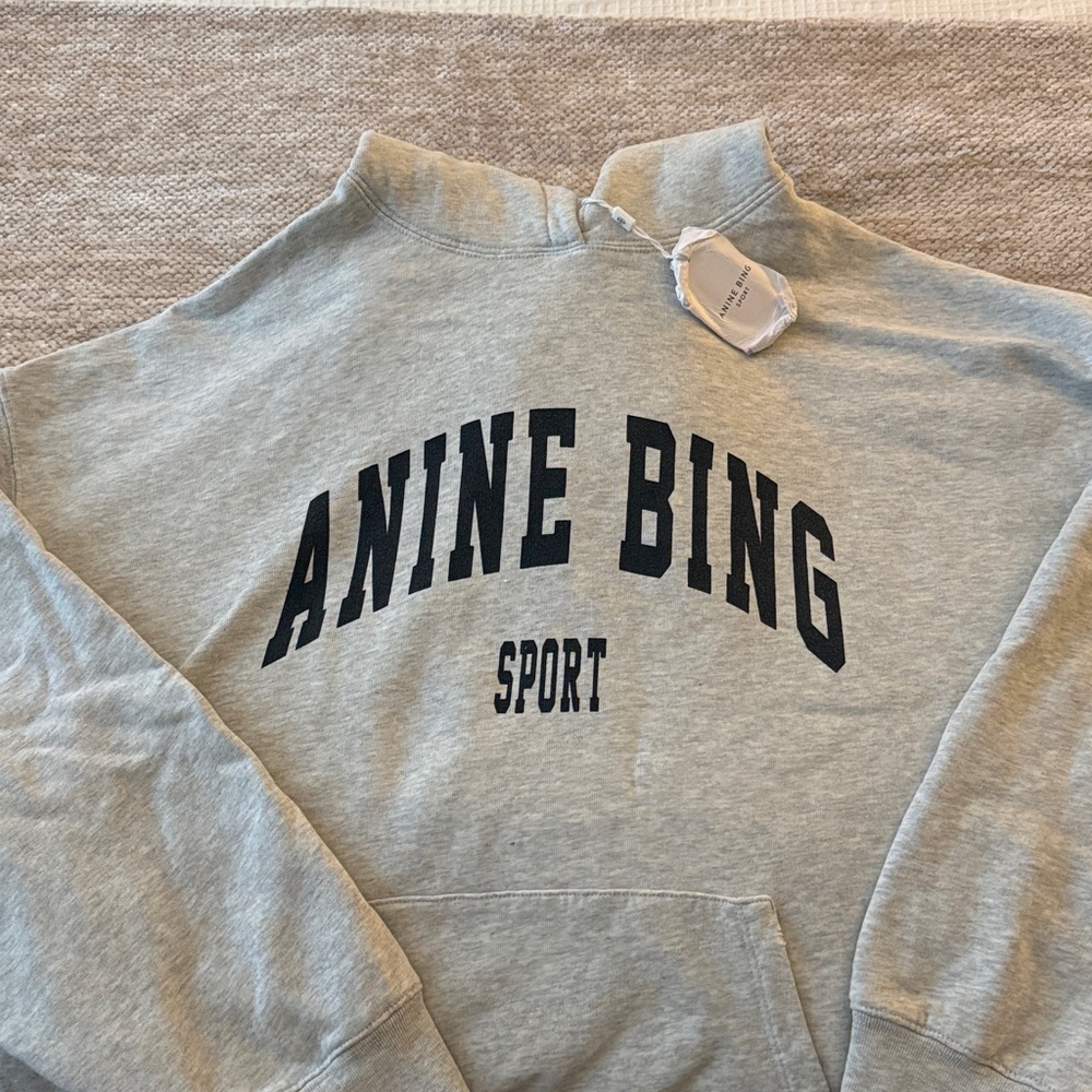 ANINE BING “Harvey” Oversized Sweatshirt Hoodie - Picture 4 of 6